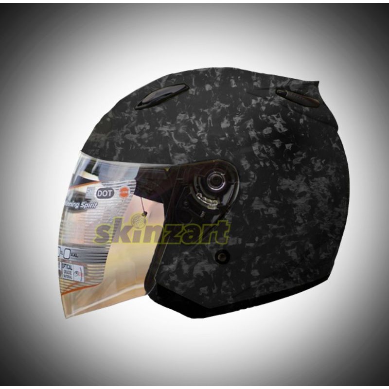 helm skining carbon forged halface bukan agv kyt