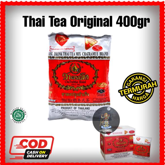 

[ COD ] thai tea chatramue Original 400gr TERBARU Kode 1248