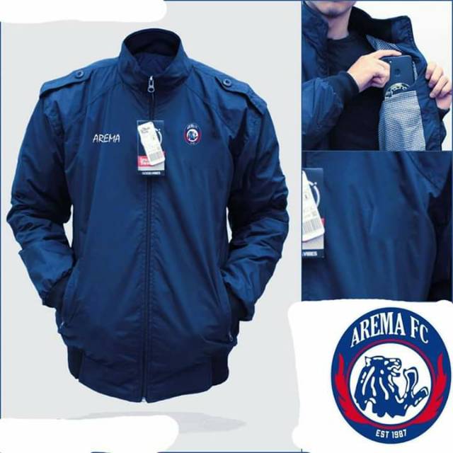 Jaket navy arema malang