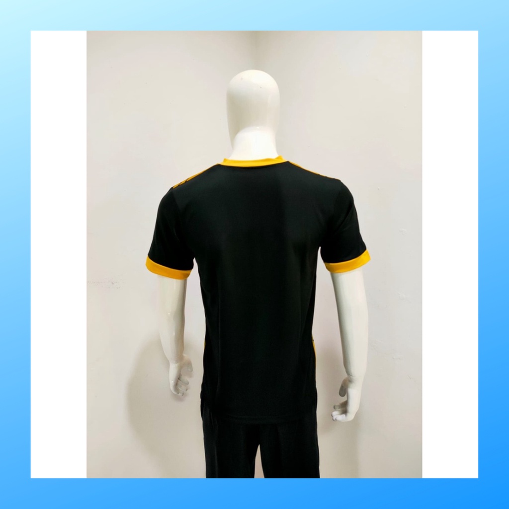 jersey futsal pria kaos sepak bola club baju atasan wanita dewasa t-shirt seragam custom jersy outfit klub olahraga gym kostum jogging jarsey soccer pakaian fitness oblong sports suit apparel AD168 gold