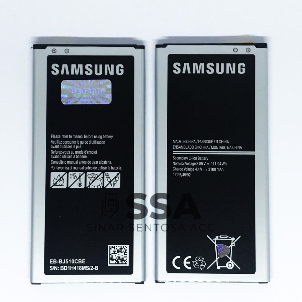 Baterai Samsung J510 J5 2016 Original 100% Battery Batre Batrai ORI HP Samsung Garansi Awet