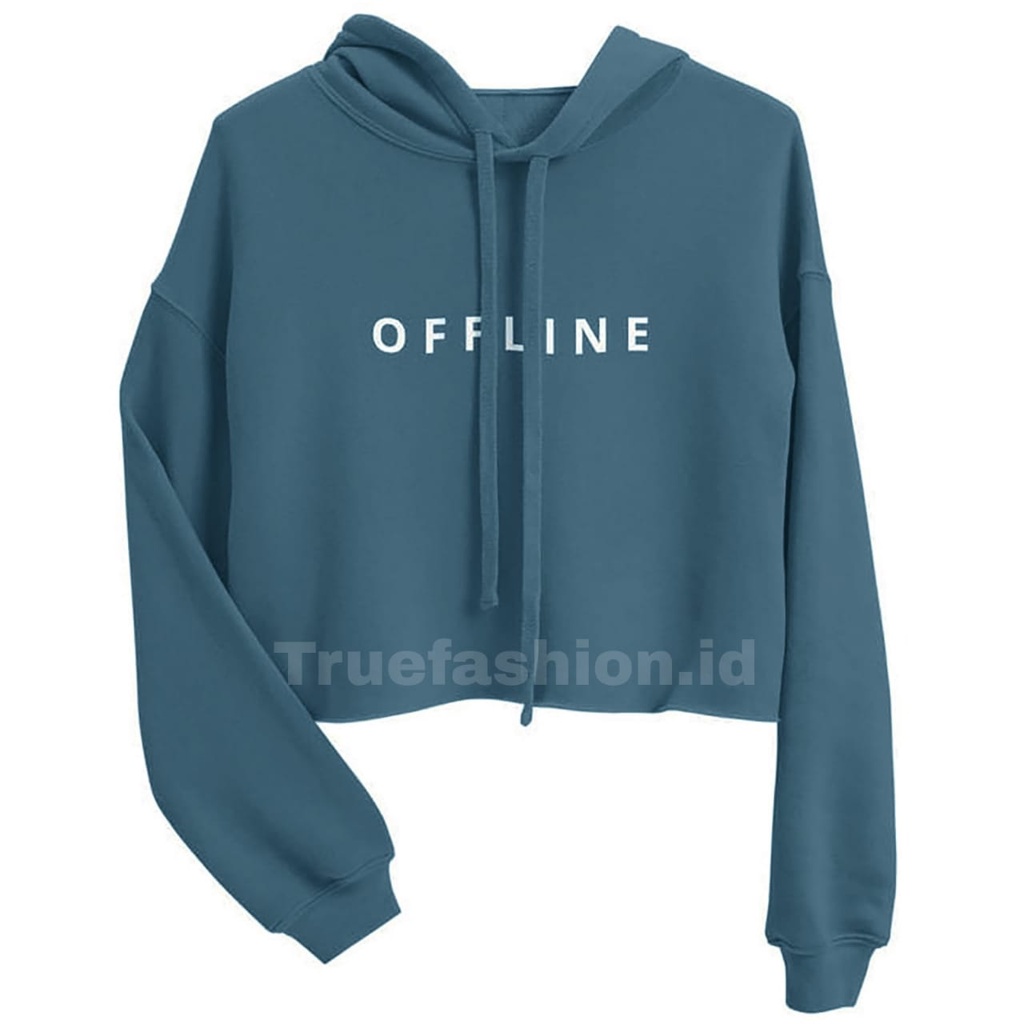 Hoodie Offline Croop Sweater Oversize Quality Premium