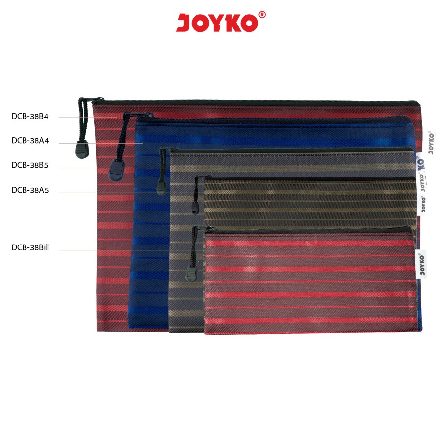 

Document Bag Tas Dokumen Joyko DCB-38 Bill A5 B5 A4 B4 Garis Metalik