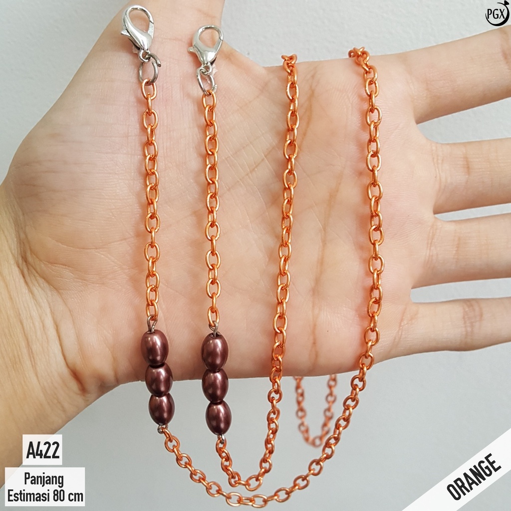 PGX Strap Masker - Tali Masker - Kalung Masker Mute Kristal Kaca Berkilau Aksesoris Fashion A422