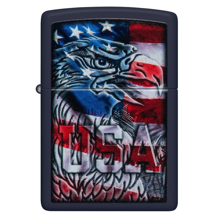 Original Zippo 48189 Eagle Flag Design Madein USA
