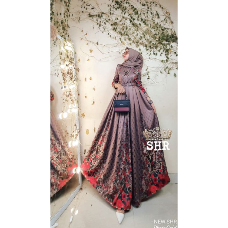 READY ORI SHR NEW MAXI DRESS  SCUBA PREMIUM LV