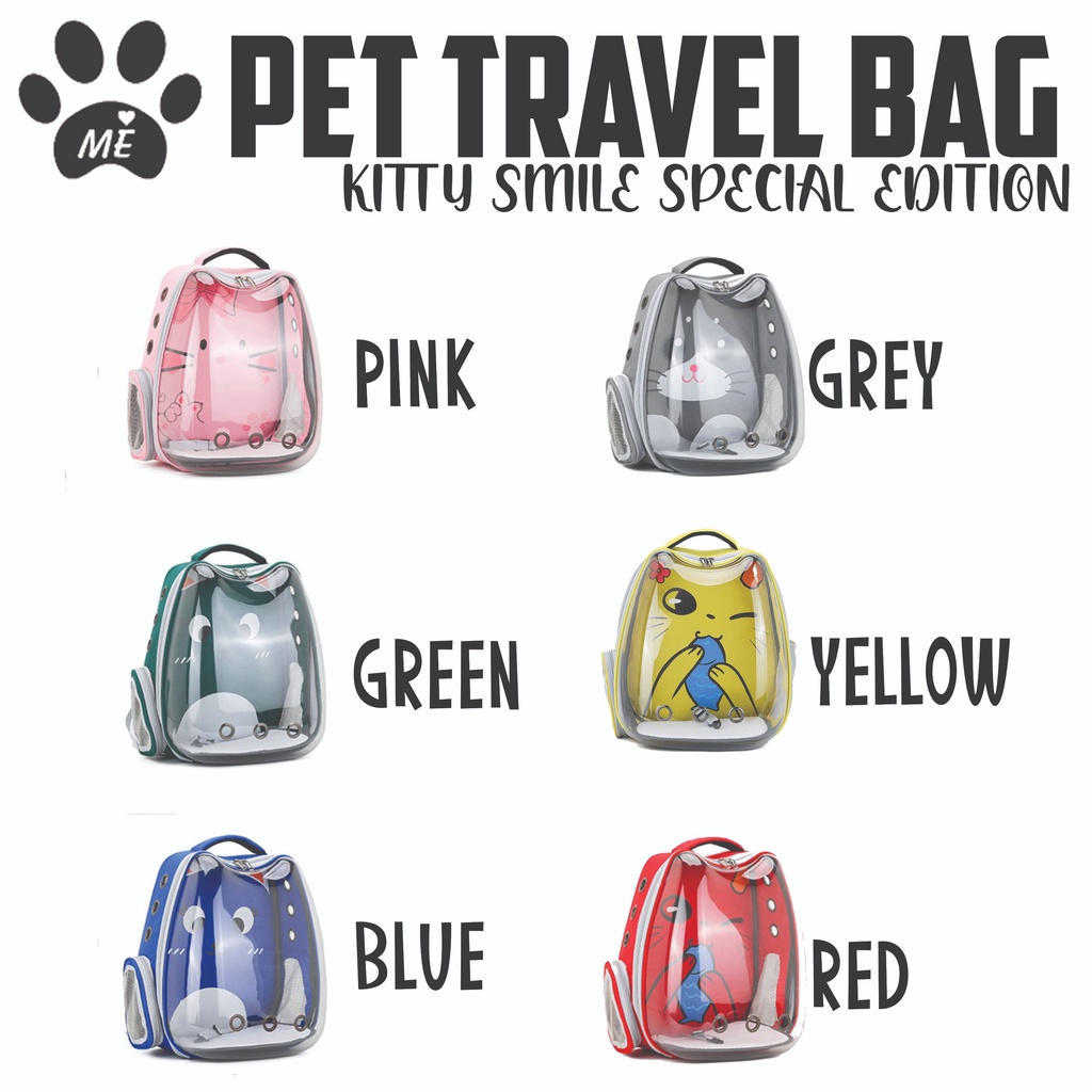 Tas Kucing Anjing SMILE CARTOON Tas Ransel Hewan