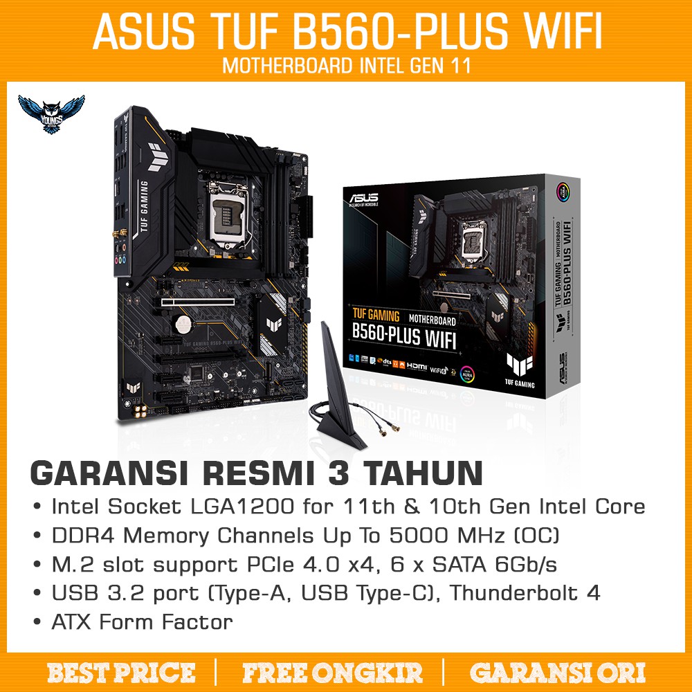 Motherboard Asus TUF Gaming B560-Plus WiFi (Intel LGA 1200 DDR4)