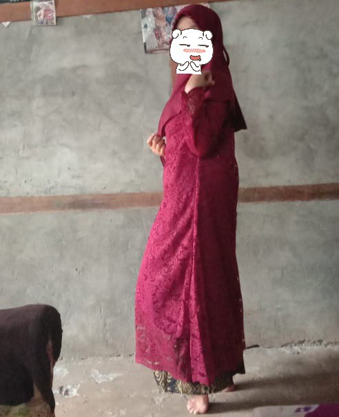 Mts Misbi Set Batik Couple Set Kebaya Long Tunik Brukat