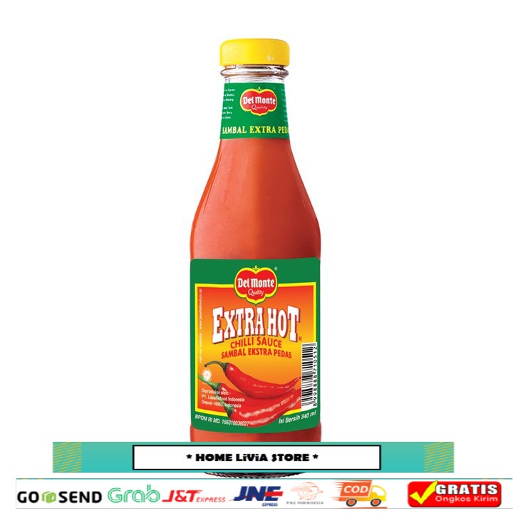 

Delmonte Saus Extra Hot Chilli 340ml