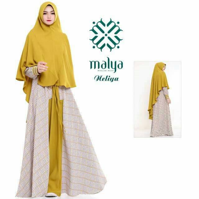 Set syari branf malya, premium syari