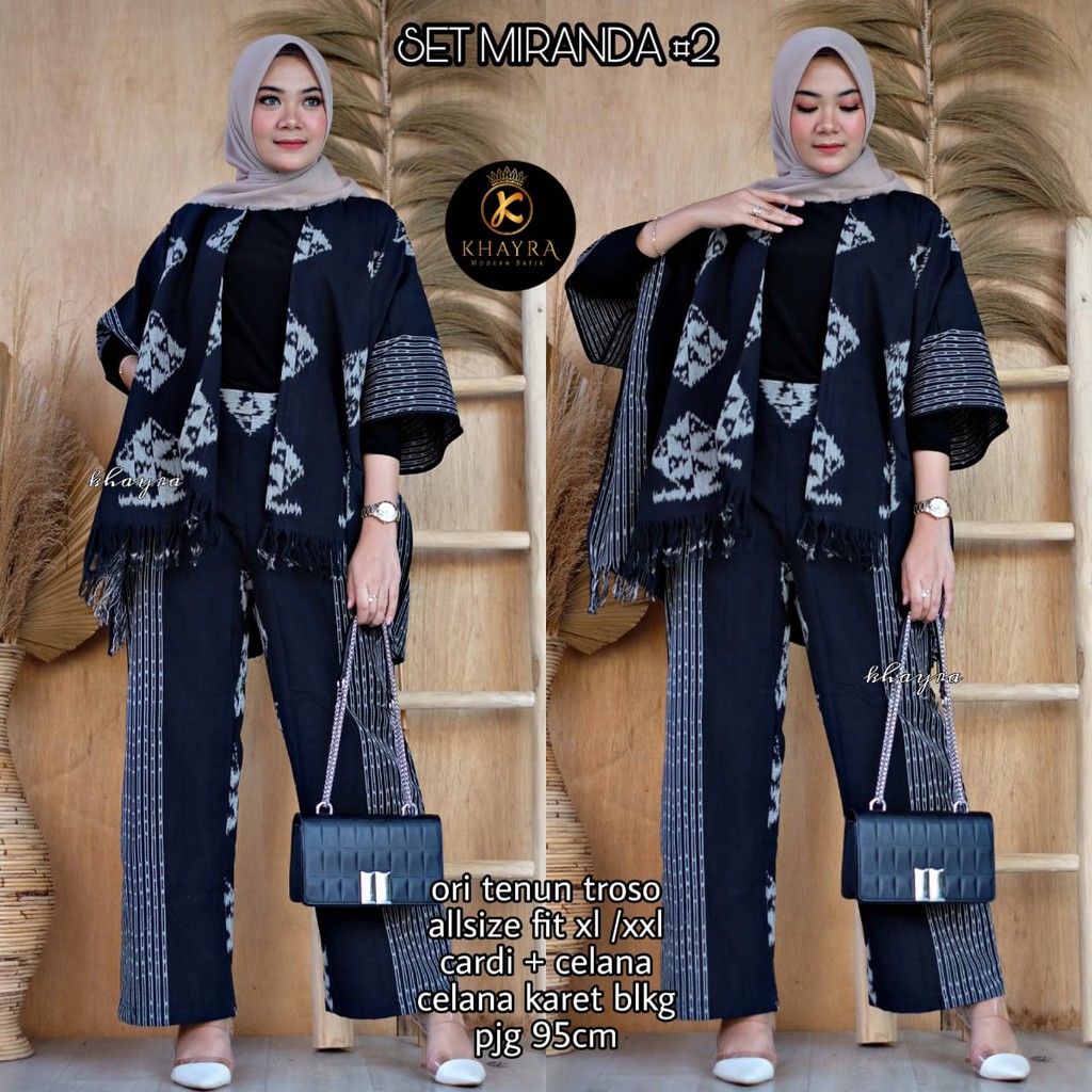 Setelan Kulot Batik Miranda Tenun
