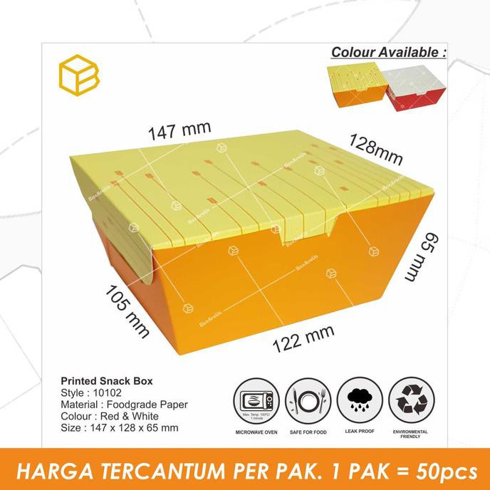 

Silahkan Order] Snack Box, Dus Kue, Foodgrade Box #10102