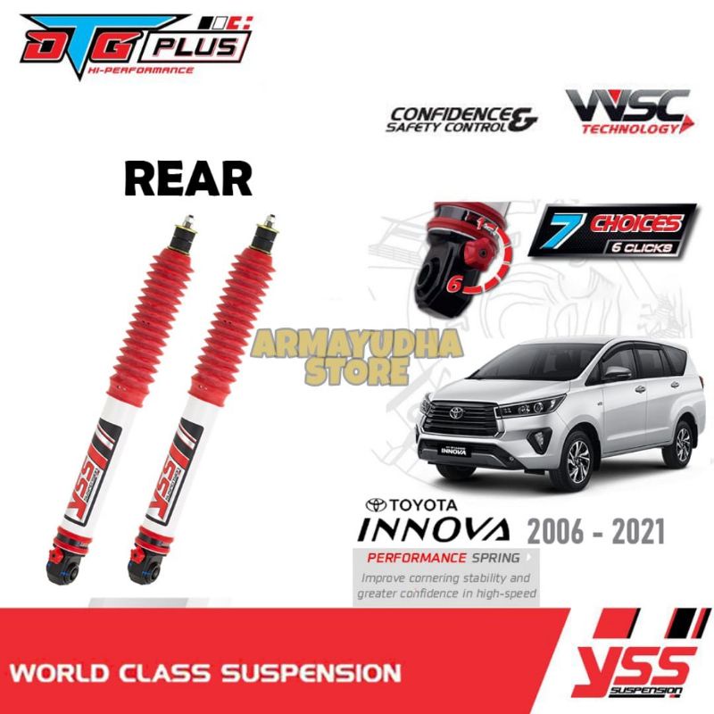 Shock belakang shock breaker YSS DTG 7 Step Toyota Kijang Innova Reborn