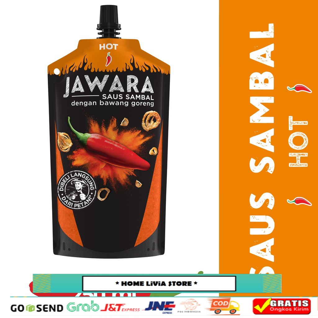 

Jawara Saus Sambal Bawang Goreng Hot Pouch 250 ml