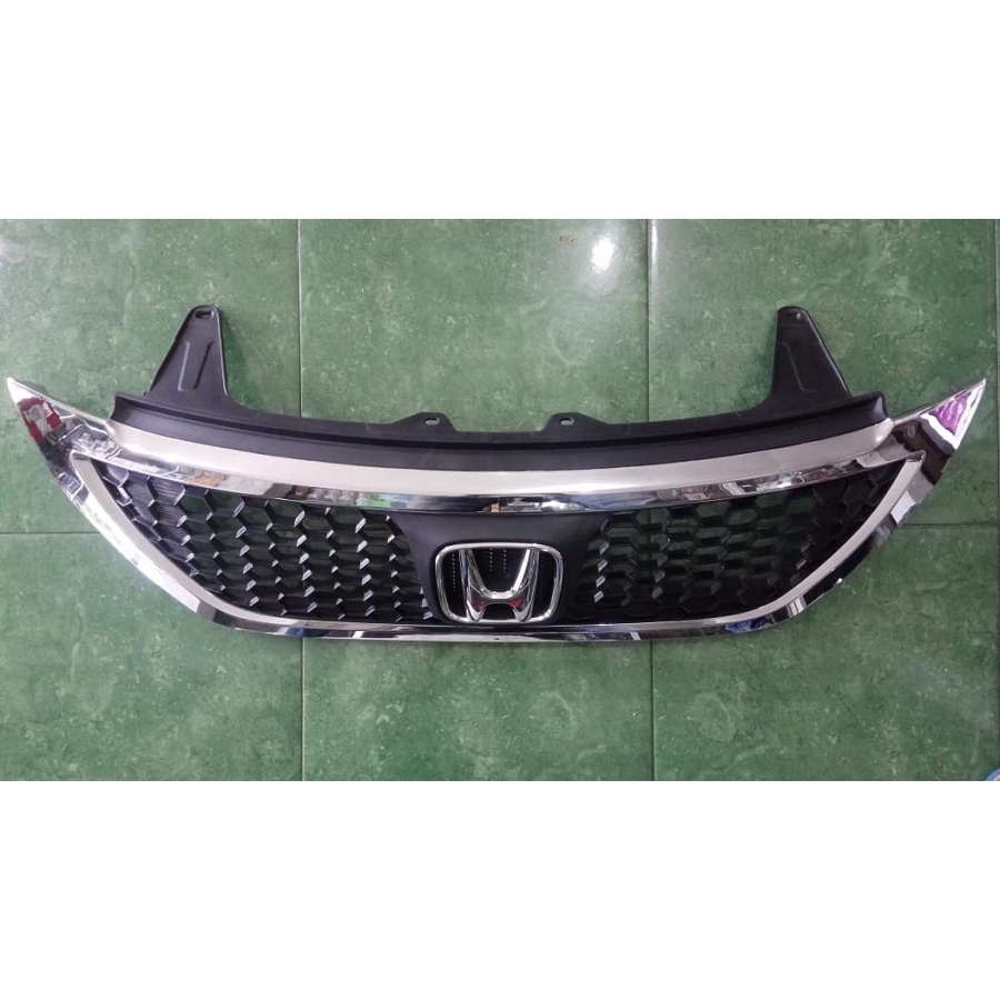 COVER GRILL CRV 2012 HITAM LIST CHROME