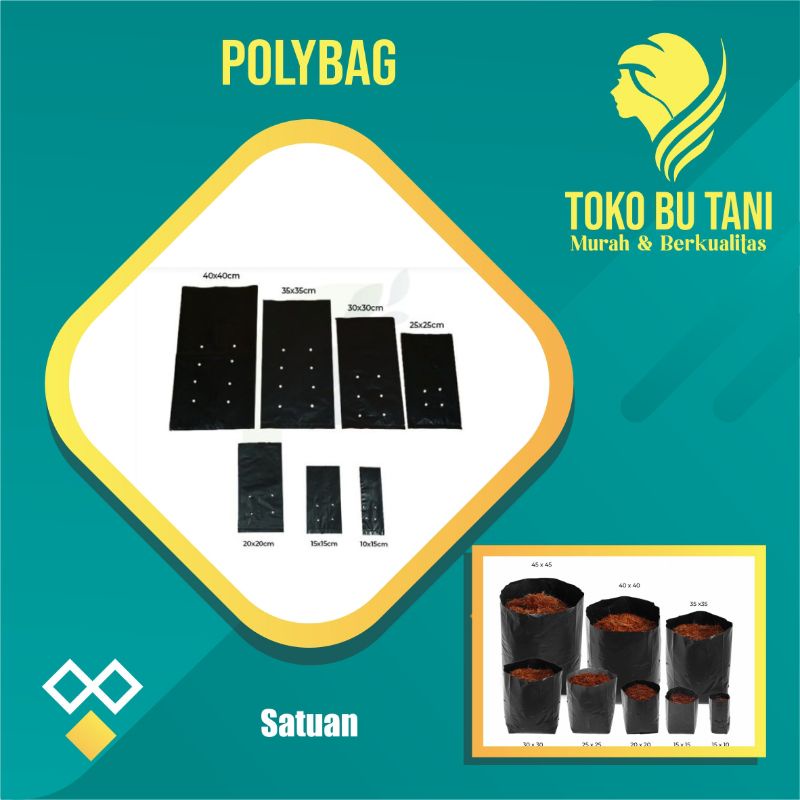 Polybag Polibag Tanaman Sayuran 25x25|30x30|35x35|40x40|50x50 Satuan Berkualitas