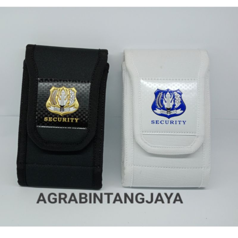 sarung hp single security tas pinggang hp logo security wadah hp security