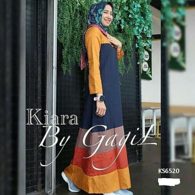 PROMO Kiara Dress Gamis By Gagil Balotely ,.