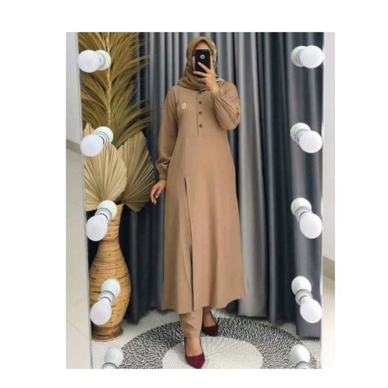 setcel polos long tunik