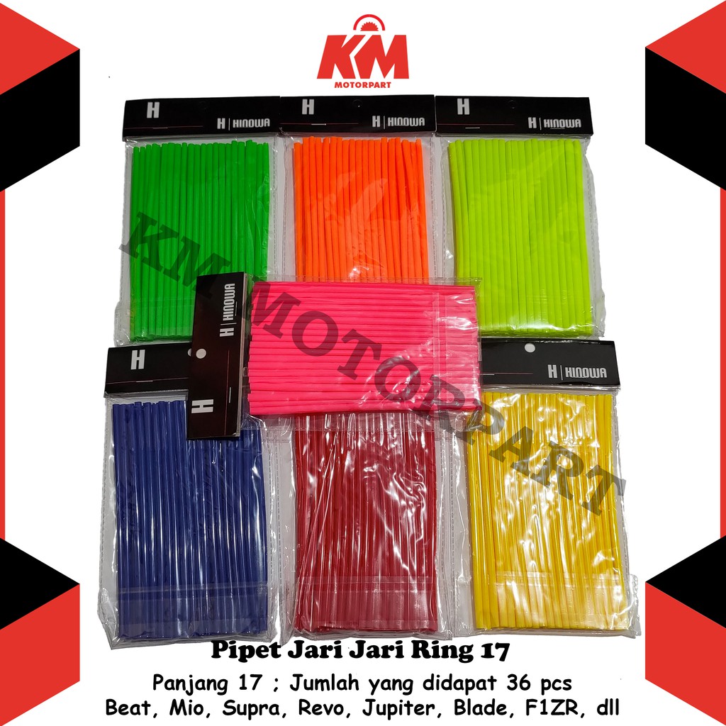 Pipet Jari Ring 17 Motor dan Sepeda Sedotan isi 36 pcs untuk Beat Mio Nex Scoopy Vario Xride dll