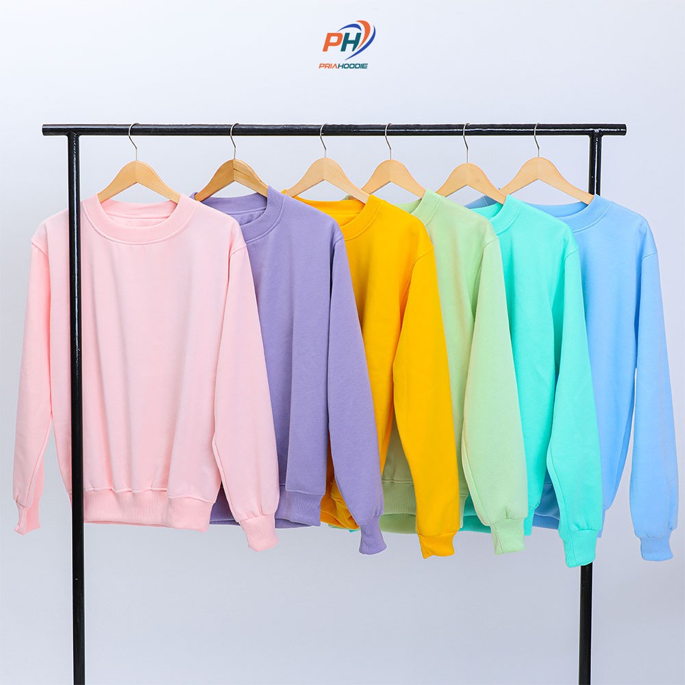 Priahoodie Basic Sweater Polos Pria Cowok Laki Laki Size M - XXL (Bisa Cod)-3