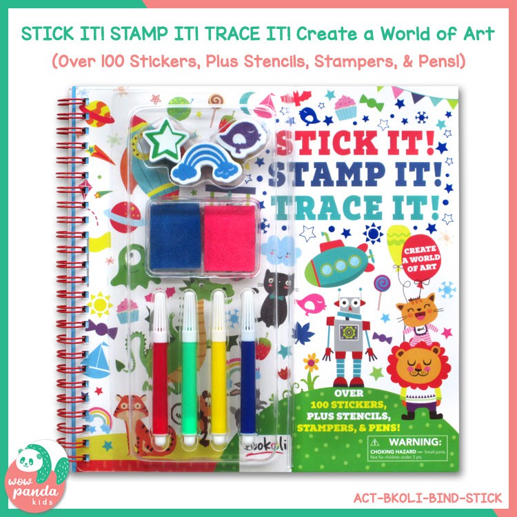 

STICK IT! STAMP IT! TRACE IT! Create a World of Art (Over 100 Stickers, Plus Stencils, Stampers (WP)