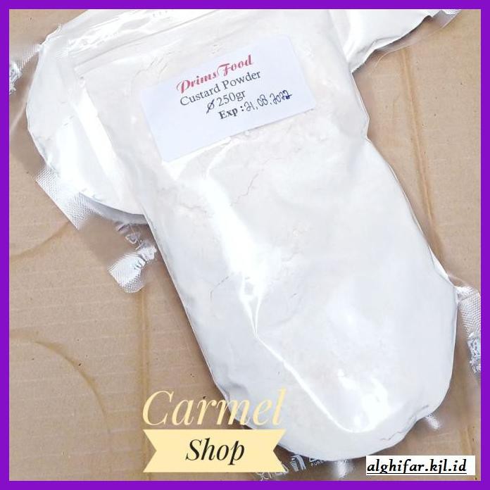 

Redwop-Gnikab- Custard Powder Primsfood 250Gr - Bahan Baking -Hallall.