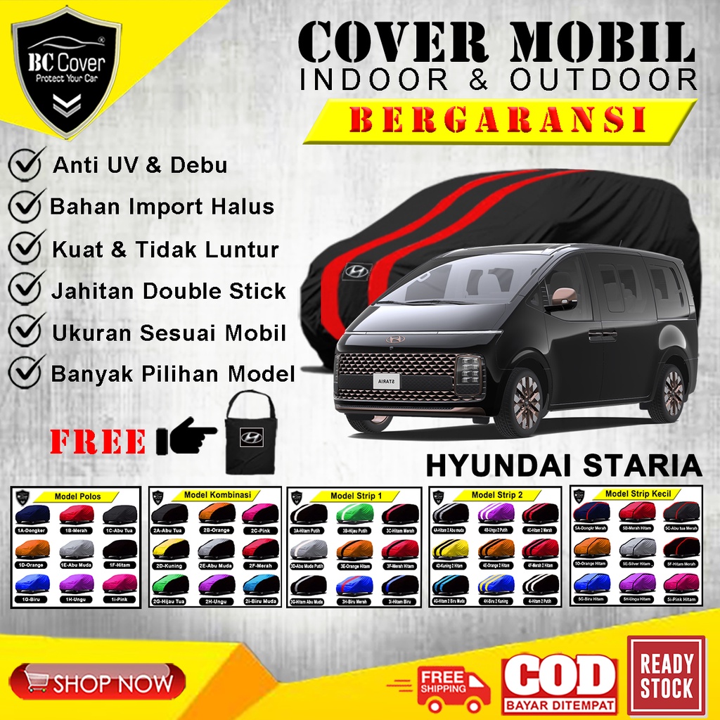 Body Cover Mobil Hyundai Staria 2022 / Sarung Hyundai Staria / Selimut Penutup Mantel Hyundai Staria / Pelindung Tutup Hyundai Staria Outdoor