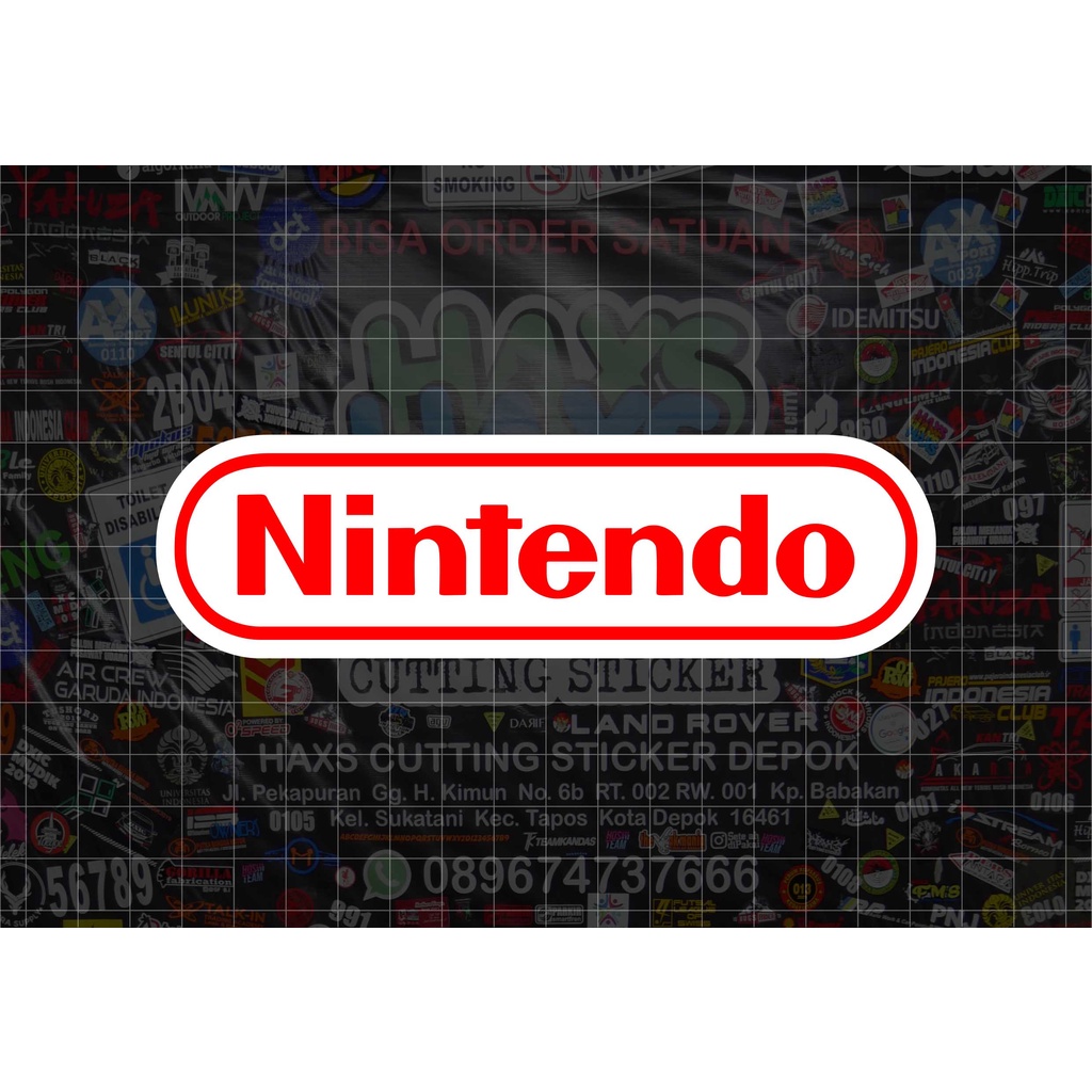 Cutting Sticker Logo Nintendo Classic Untuk Mobil dan Motor