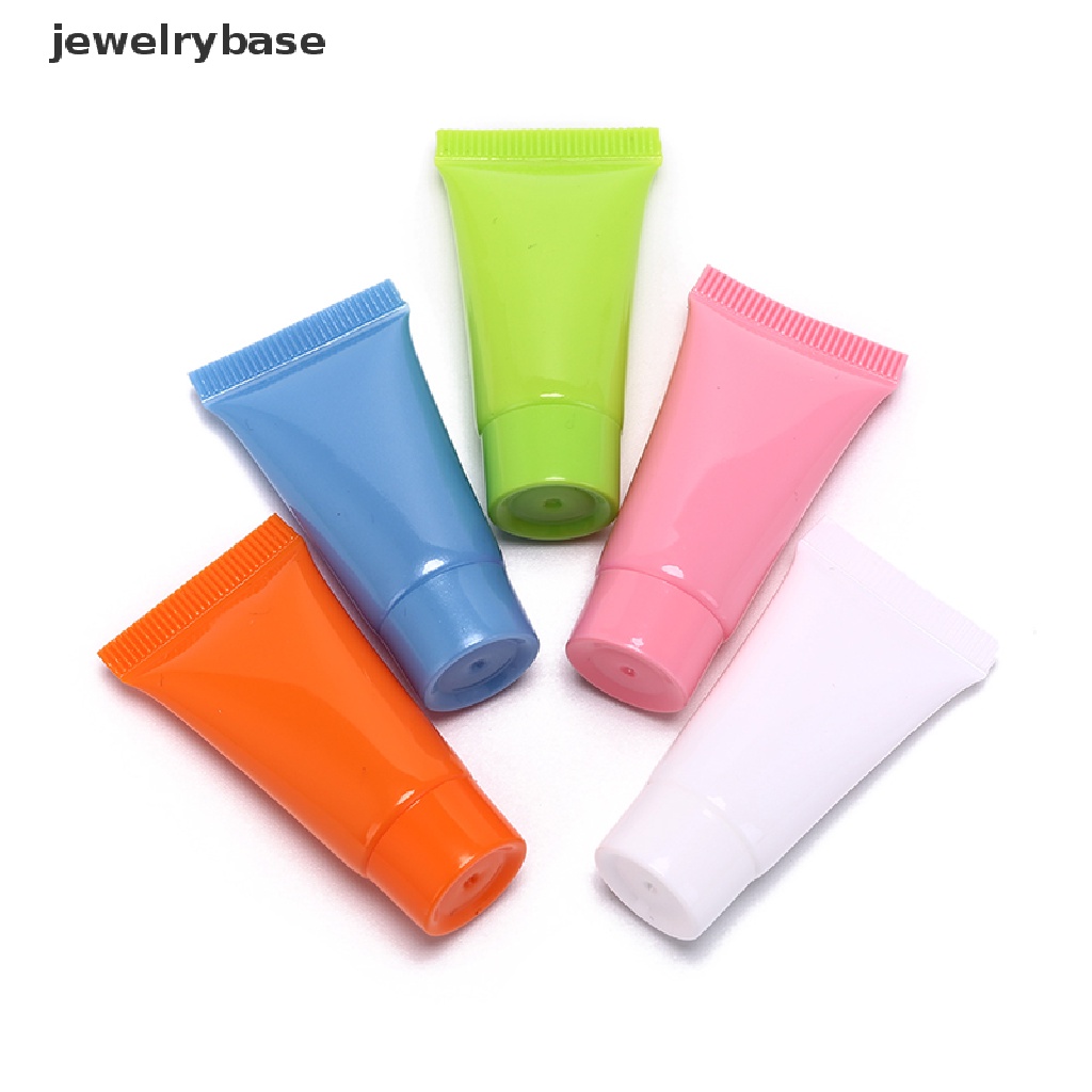 5 Pcs Botol Kosong Isi Ulang Bahan Plastik Ukuran 10ml Untuk lotion Kosmetik