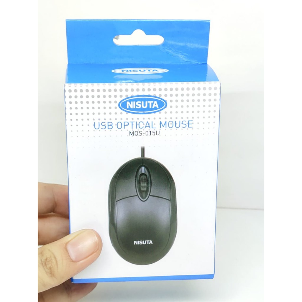 Mouse Kabel NISUTA USB Optical Mouse Cable Kwalitas Bagus Harga Terjangkau