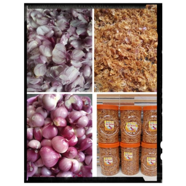 

Brambang goreng asli tanpa tepung