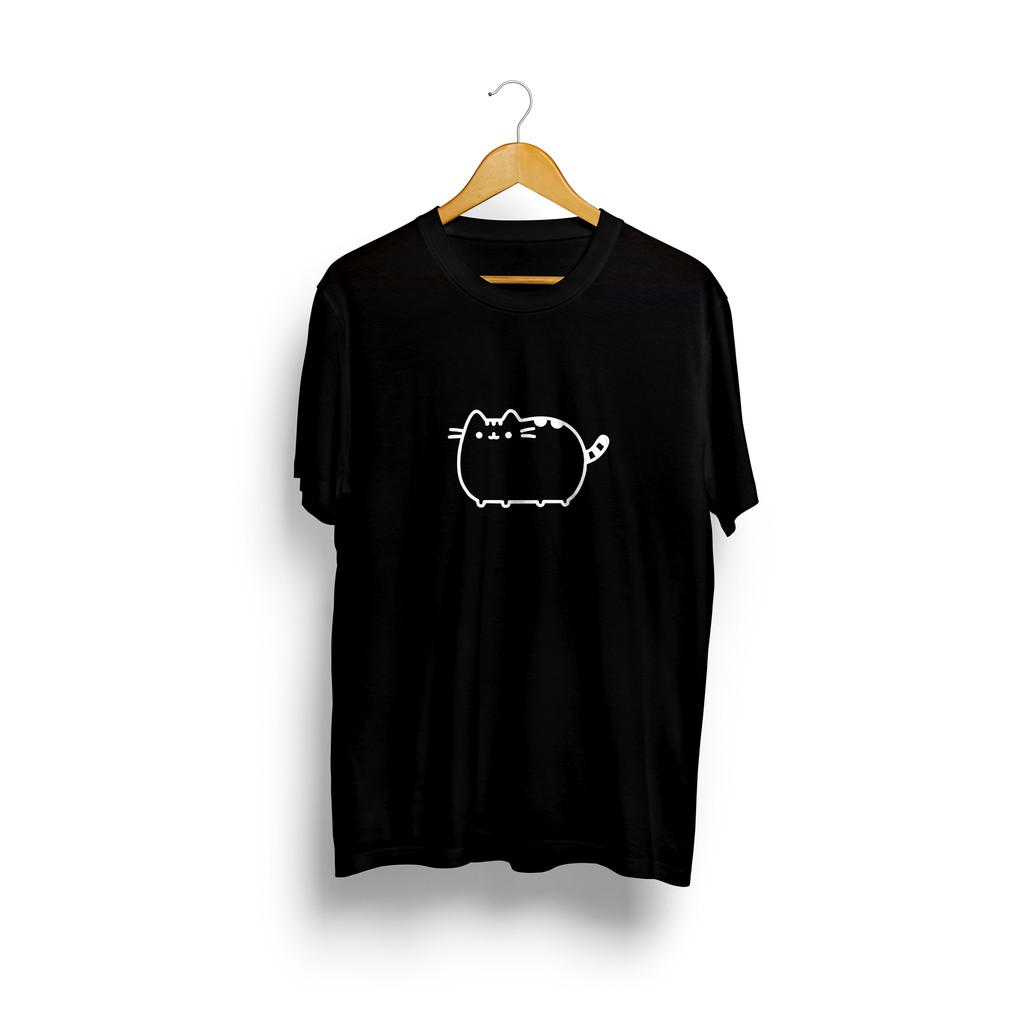 Kaos TUMBLR TEE PUSHEEN THE CAT KAOS KUCING LUCU UNIVERSAL 30s COMBED