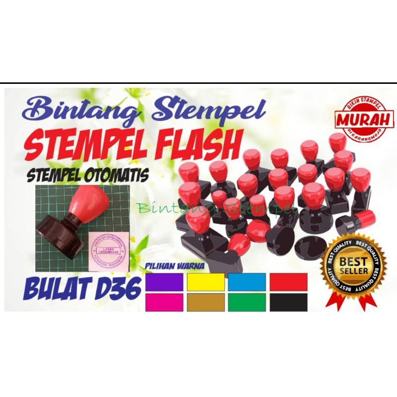 

Stempel bulat /Stempel flash / otomatis D36