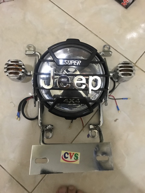 Lampu jeep variasi rx king+ breket tulang+ lampu sen