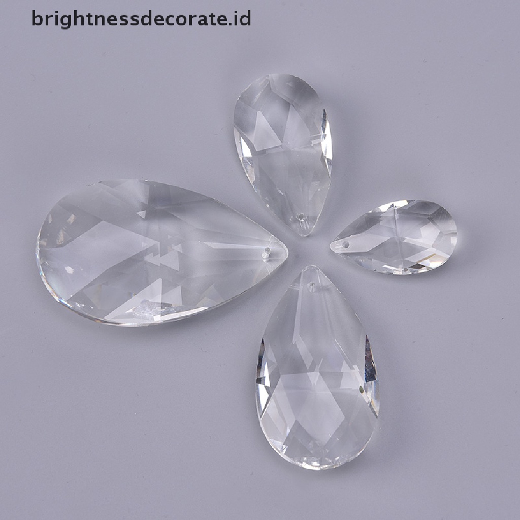 [birth] Clear Chandelier Glass Crystals Lamp Multi Faceted Bead Hanging Drops Pendants [ID]