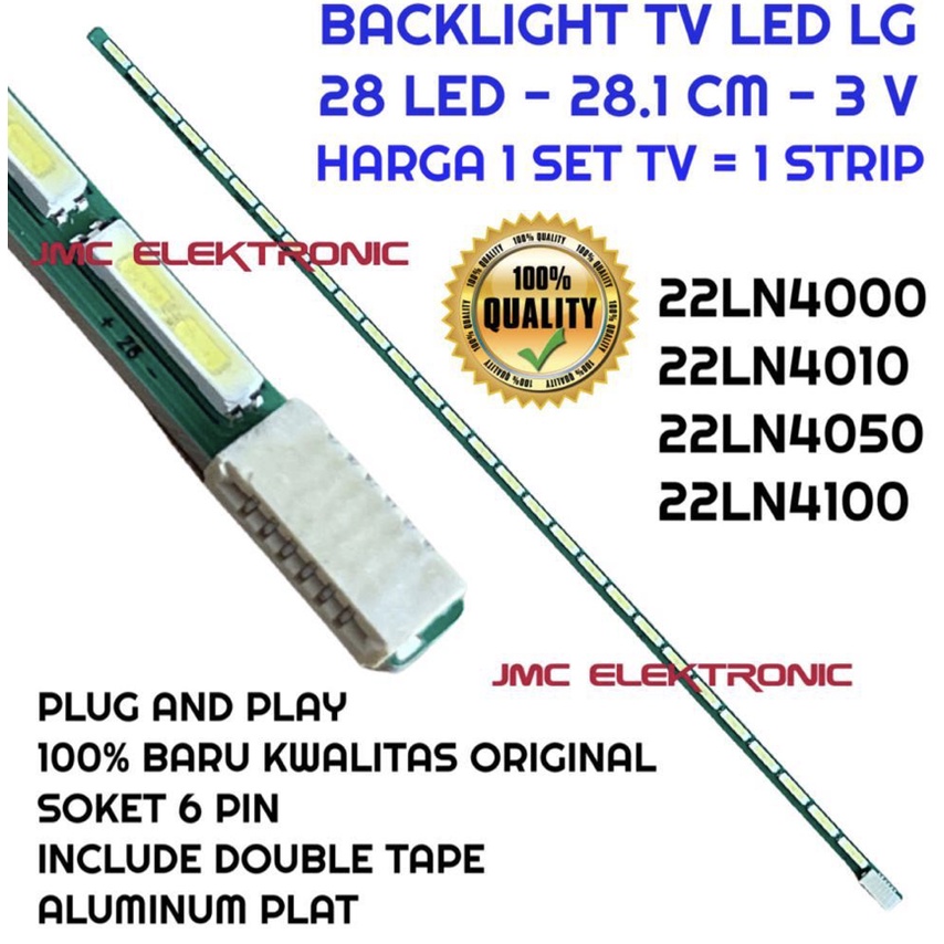 BACKLIGHT TV LED LG 22LN4000 22LN4010 22LN4050 22LN4100 LAMPU LED BL LG 22 INCH 22LN 22 IN