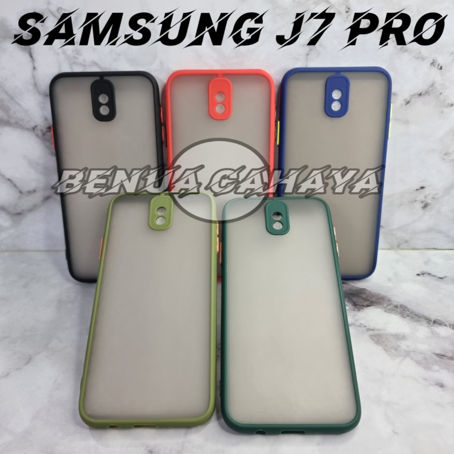 Soft Case Samsung J7 Pro Case Matte Colour Transparan Hard Case Samsung J7 Pro