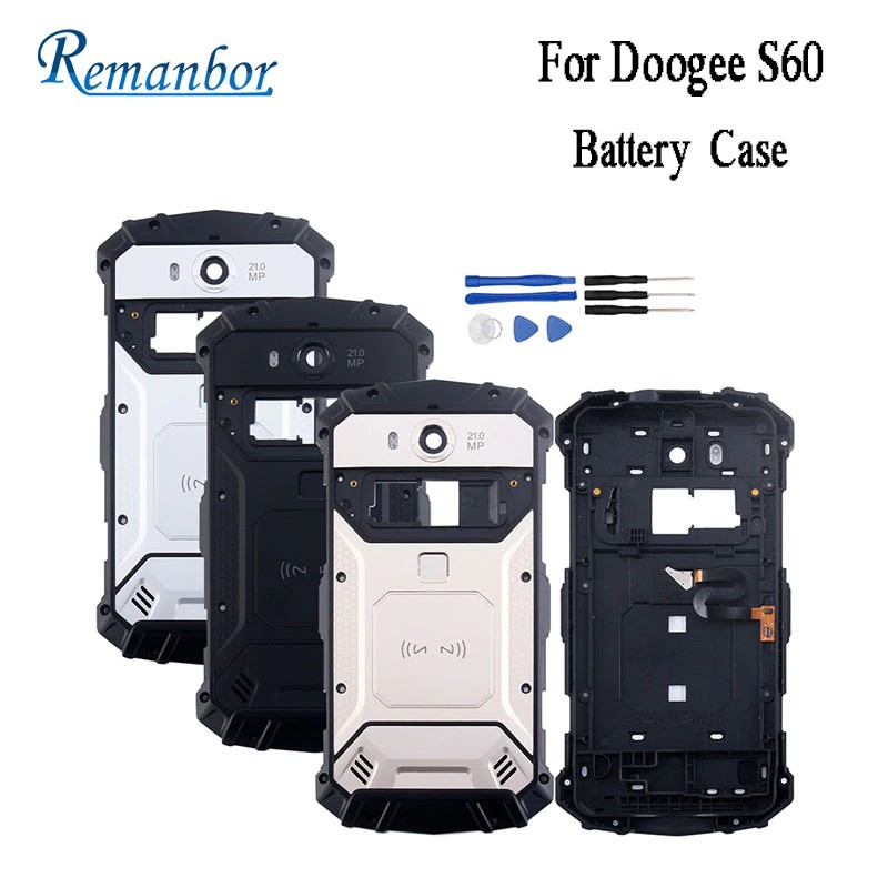 Remanbor For Doogee S60 Battery Case 5.2 Inch Protective Battery Back Cover Fit Replacement For