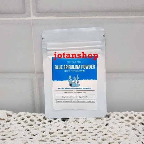 Blue Spirulina Powder 5gr 5 gr Fish pigmen bubuk biru pewarna vitamin ikan cichlid