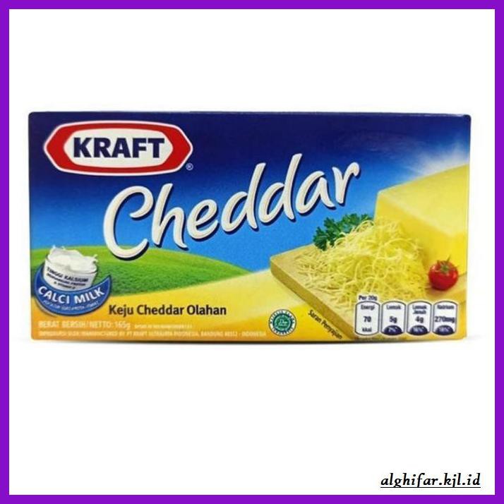 

Ujekujek- Keju Kraft Cheddar (165Gr) -Original.