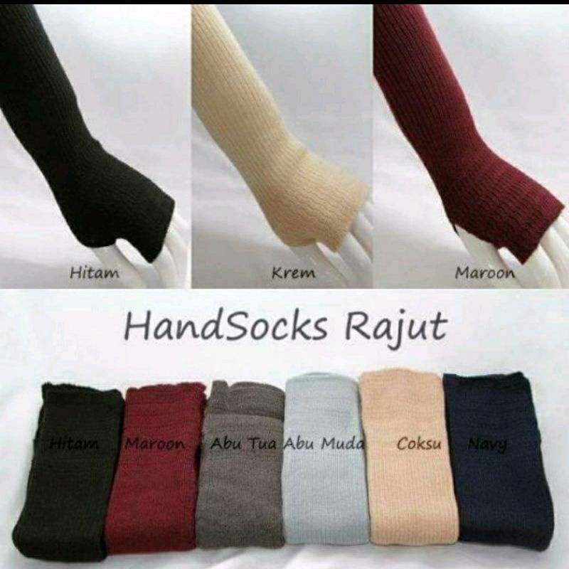 Handsock Rajut Jempol ~~ manset rajut manset manset baju manset tangan manset lengan panjang  handsock handsock tangan  handshock  handshock muslimah  handsock jempol handsock cicin  handsock curly