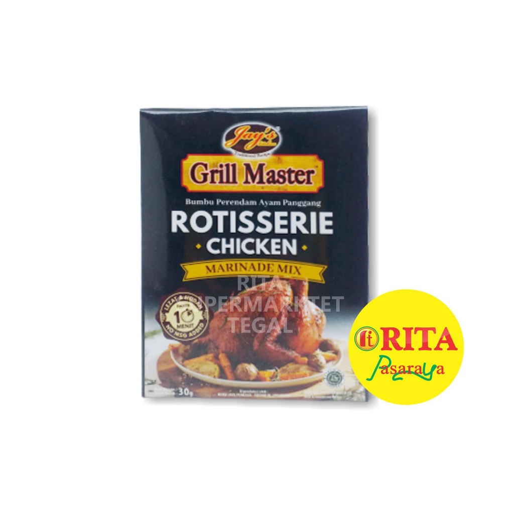 

Jays Grill Master Rotisserie Chicken Bumbu Perendam Ayam 30gr