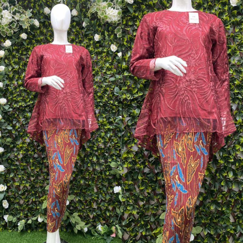 KEBAYA OCEAN TULLE//SET KEBAYA REMAJA//KEBAYA MODERN//KEBAYA WISUDA REMAJA//KEBAYA