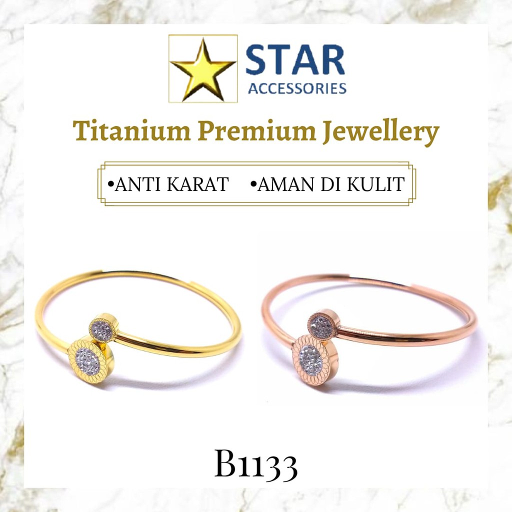Gelang Titanium Cartier Gold | Gelang Titanium Bermerk Rose Gold