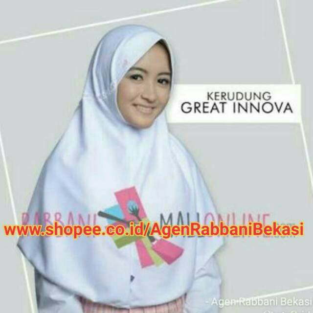 Kerudung Rabbani INNOVA Serut Terbaru Jilbab Anak Sekolah ukuran S M L XL