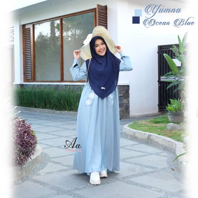 Ready stok gamis yumna (DO) ori by aden hijab