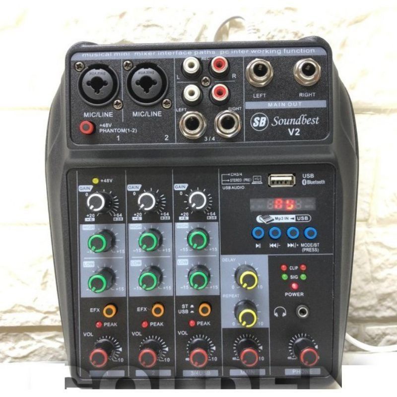 Mixer Ashley SM 402 SM402  Bluetooth USB Soundcard original Ashley