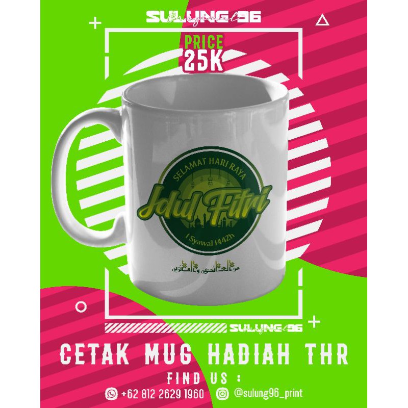 

MUG SUBLIM PRINT Fullcolor Hadiah THR Idul Fitri #hadiahthr #souvenir